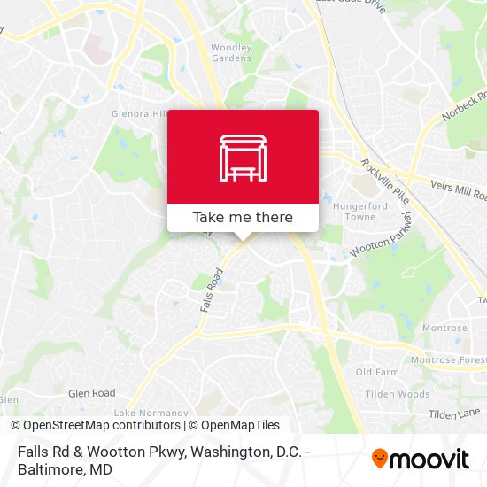 Mapa de Falls Rd & Wootton Pkwy