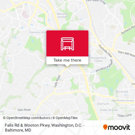 Falls Rd & Wooton Pkwy map