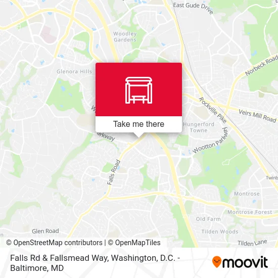 Falls Rd & Fallsmead Way map
