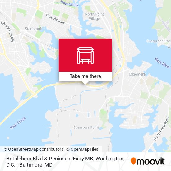 Bethlehem Blvd & Peninsula Expy MB map