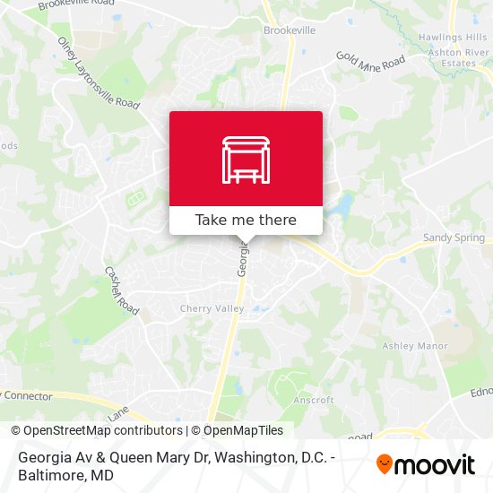 Mapa de Georgia Av & Queen Mary Dr