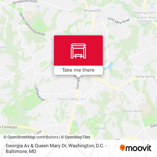 Georgia Av & Queen Mary Dr map