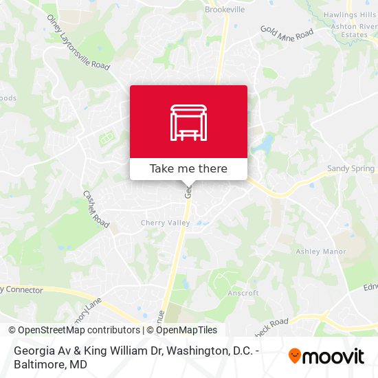 Georgia Av & King William Dr map