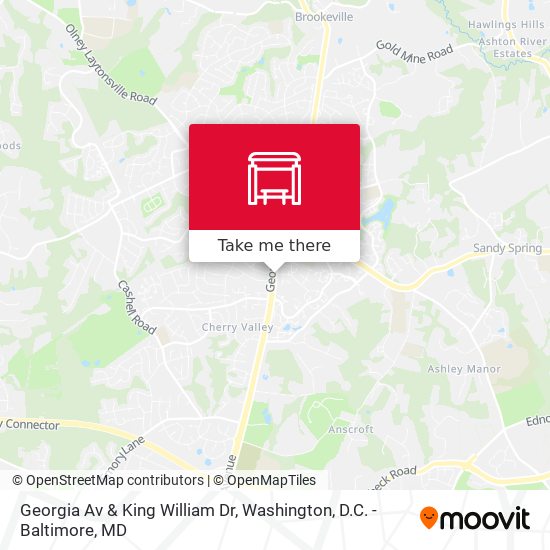 Georgia Av & King William Dr map