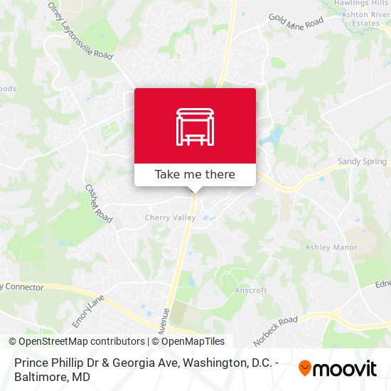 Mapa de Prince Phillip Dr & Georgia Ave