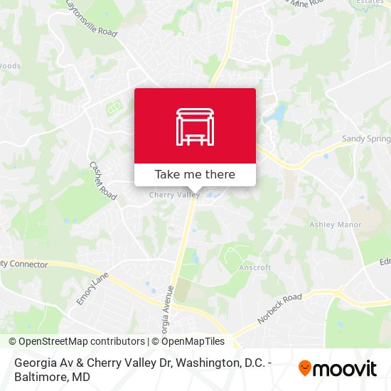 Georgia Av & Cherry Valley Dr map