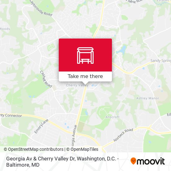 Mapa de Georgia Av & Cherry Valley Dr