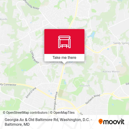 Georgia Av & Old Baltimore Rd map