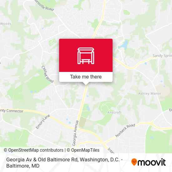 Georgia Av & Old Baltimore Rd map