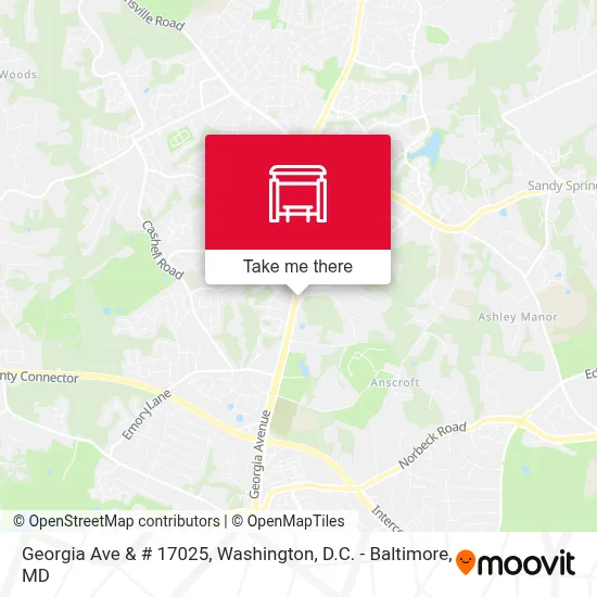 Georgia Ave & # 17025 map