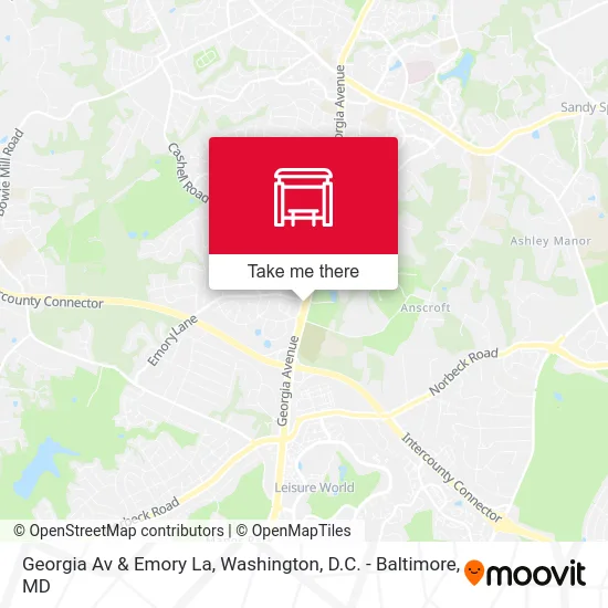 Georgia Av & Emory La map