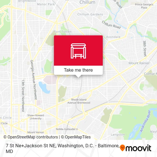 7 St Ne+Jackson St NE map