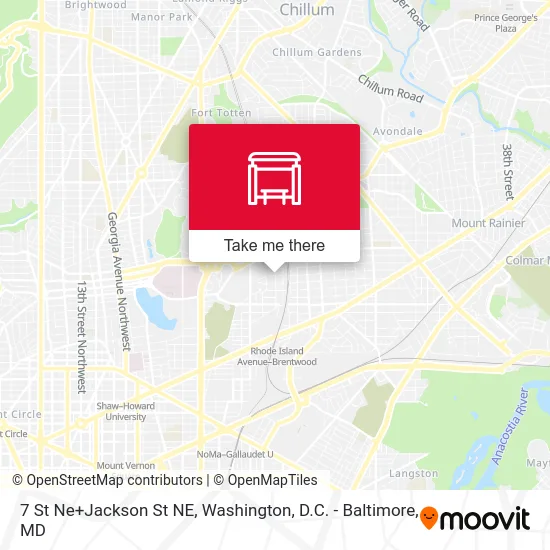 7 St Ne+Jackson St NE map
