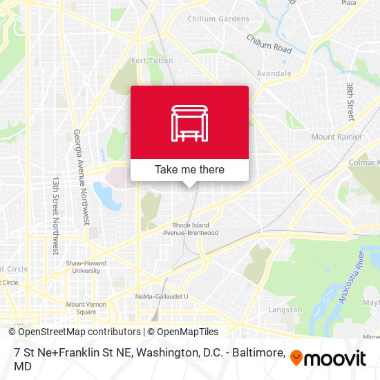 7 St Ne+Franklin St NE map