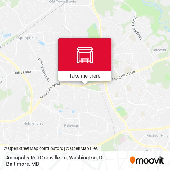 Annapolis Rd+Grenville Ln map