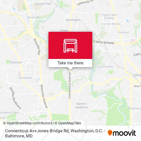 Mapa de Connecticut Av+Jones Bridge Rd