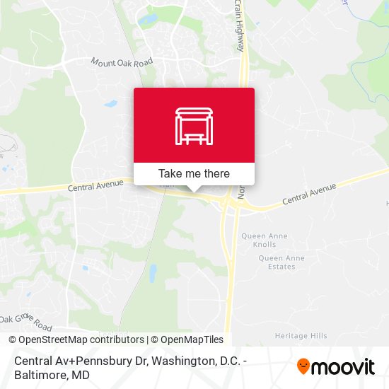 Central Av+Pennsbury Dr map