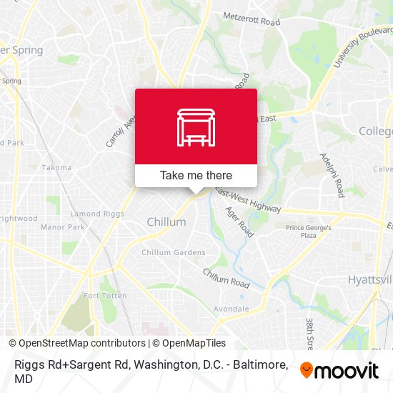 Riggs Rd+Sargent Rd map