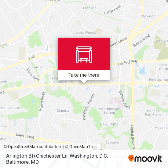 Arlington Bl+Chichester Ln map
