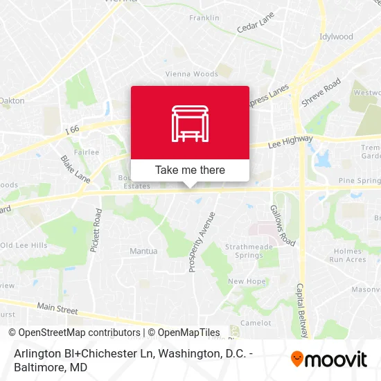 Arlington Bl+Chichester Ln map