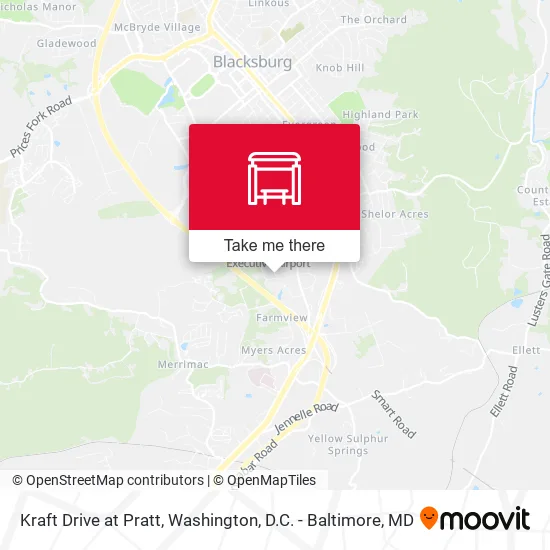 Kraft Drive at Pratt map