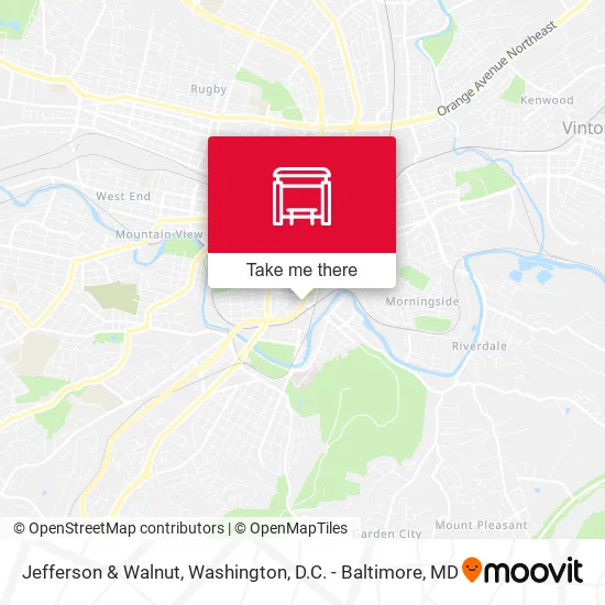 Jefferson & Walnut map