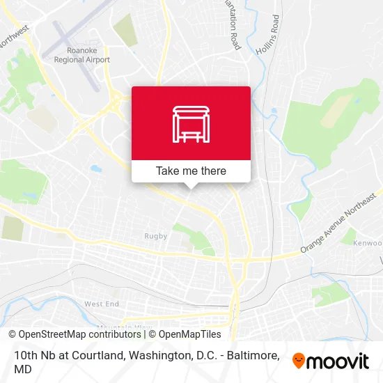 10th Nb at Courtland map