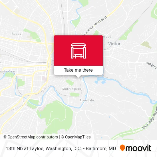 13th Nb at Tayloe map