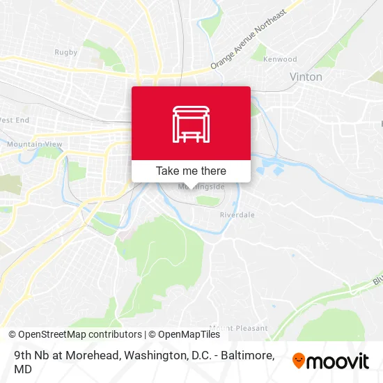 9th Nb at Morehead map