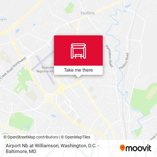 Airport Nb at Williamson map