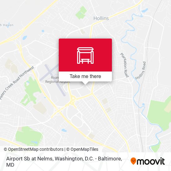 Airport Sb at Nelms map