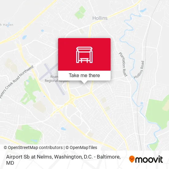 Airport Sb at Nelms map