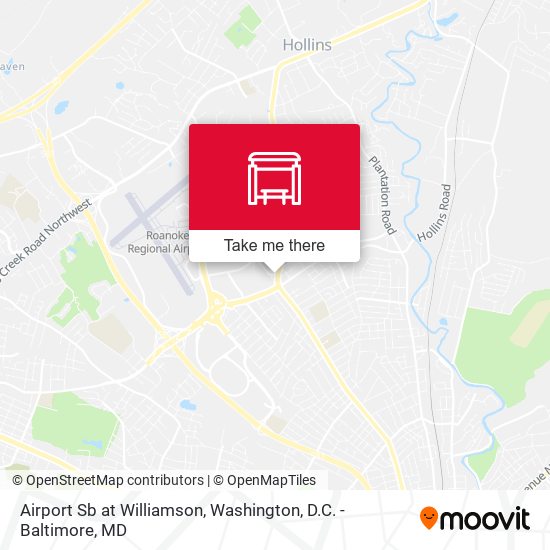 Airport Sb at Williamson map