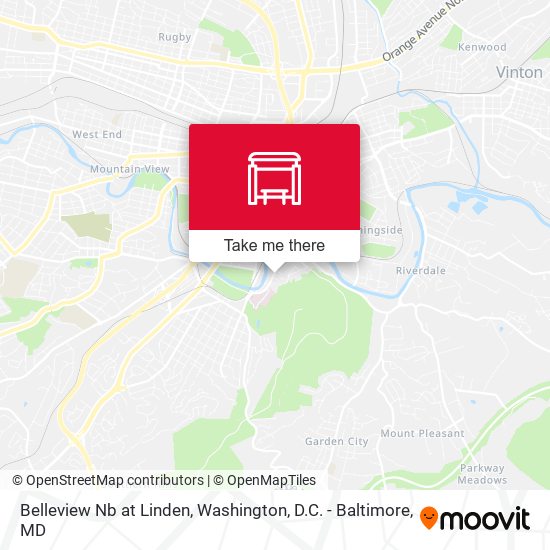 Belleview Nb at Linden map