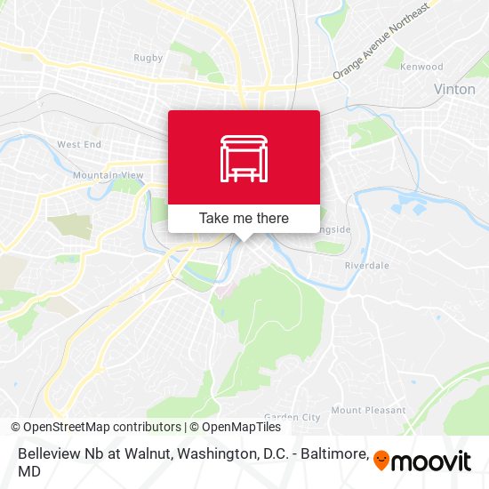 Belleview Nb at Walnut map