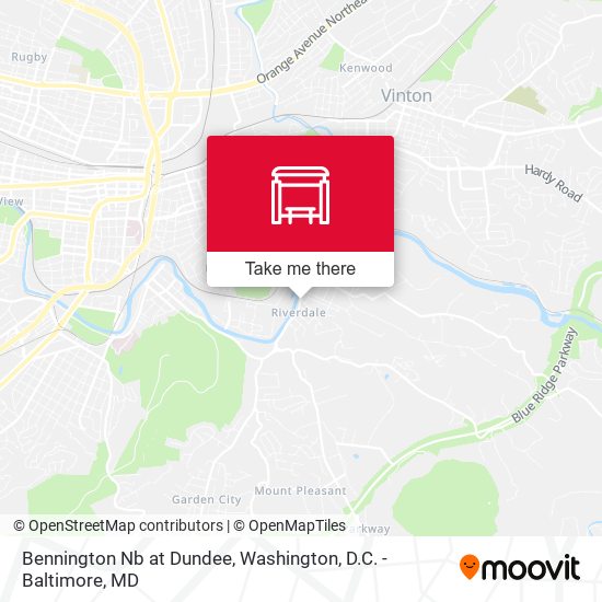 Bennington Nb at Dundee map