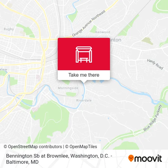 Bennington Sb at Brownlee map