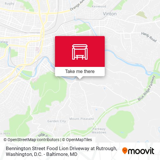 Bennington Street Food Lion Driveway at Rutrough map
