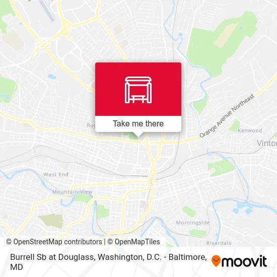 Burrell Sb at Douglass map