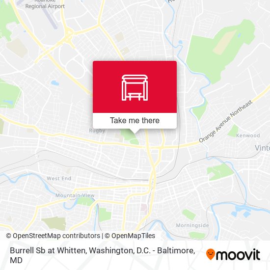 Burrell Sb at Whitten map