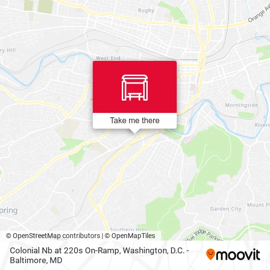 Colonial Nb at 220s On-Ramp map