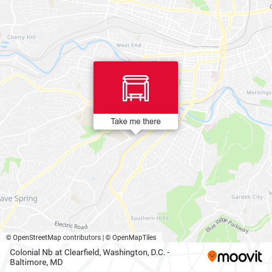 Colonial Nb at Clearfield map