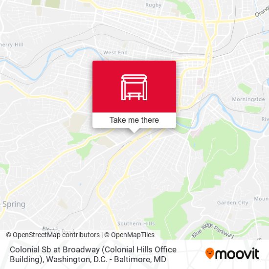 Colonial Sb at Broadway (Colonial Hills Office Building) map