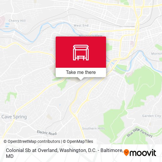 Colonial Sb at Overland map