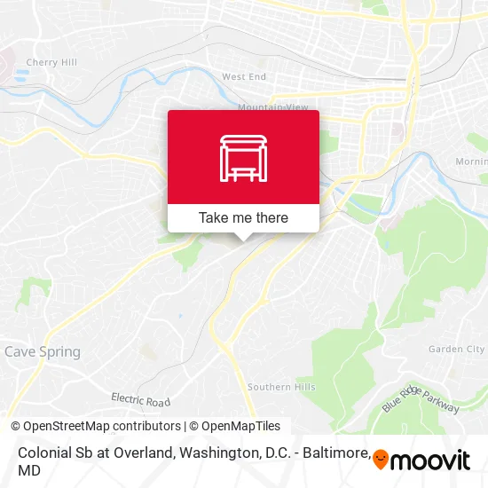 Colonial Sb at Overland map