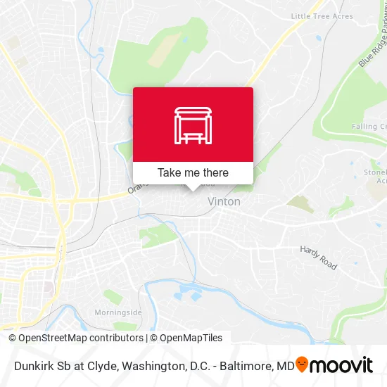Dunkirk Sb at Clyde map