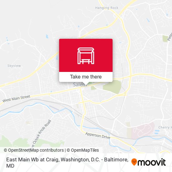 Mapa de East Main Wb at Craig