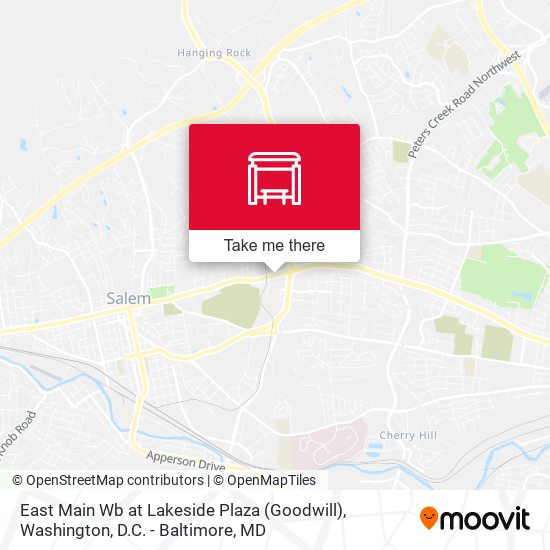 East Main Wb at Lakeside Plaza (Goodwill) map