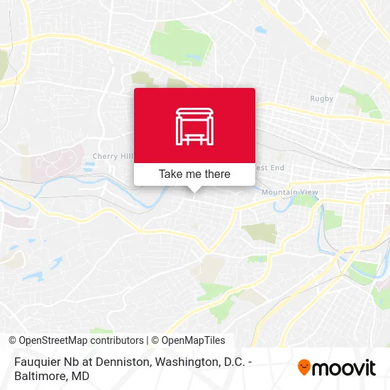 Fauquier Nb at Denniston map