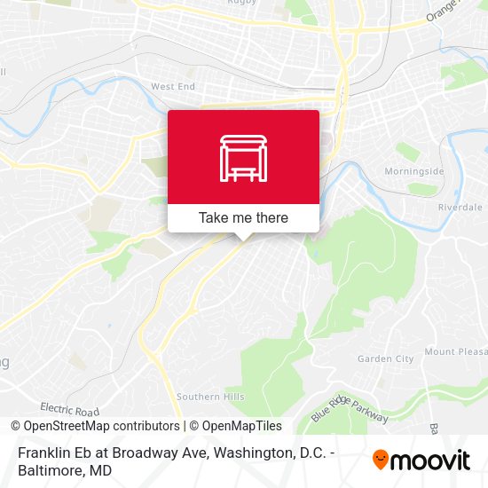 Franklin Eb at Broadway Ave map